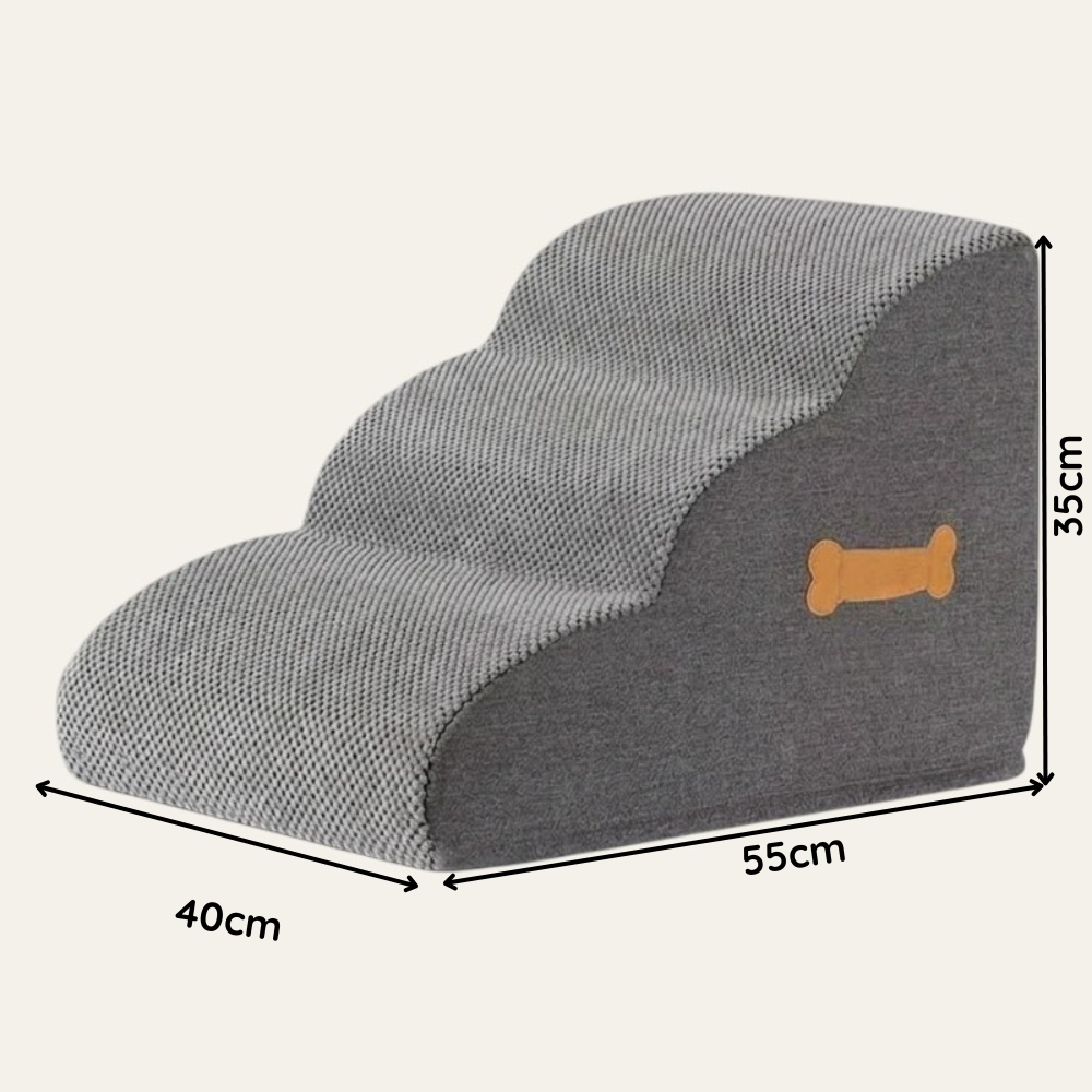 Premium Orthopädische Dackeltreppe – Gelenkschonende Schaumstoff-Stufenrampe
