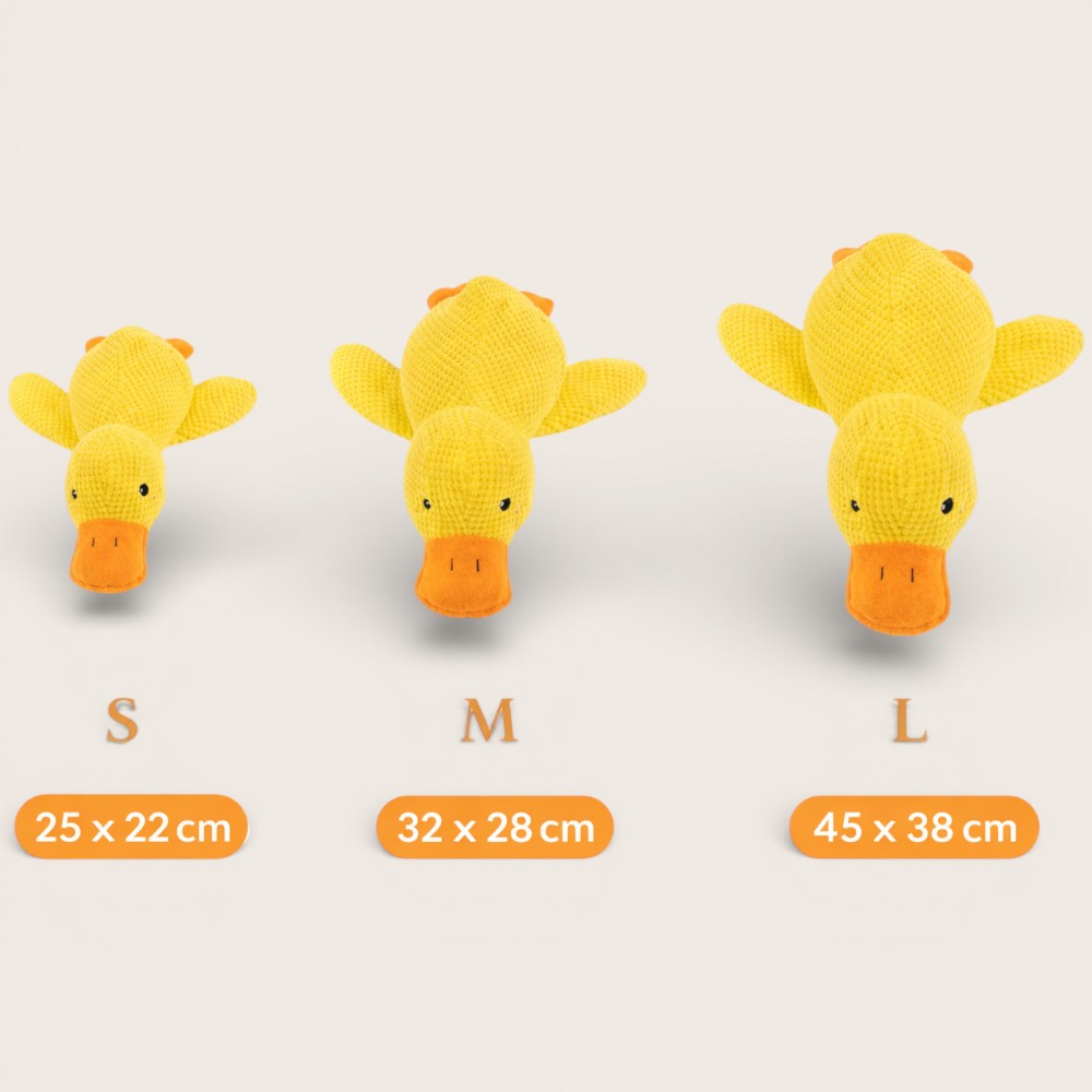 Quietschendes Premium-Plüsch-Hundespielzeug „Ente“