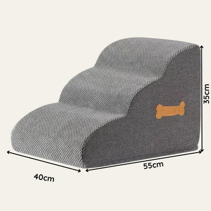 Premium Orthopädische Dackeltreppe – Gelenkschonende Schaumstoff-Stufenrampe