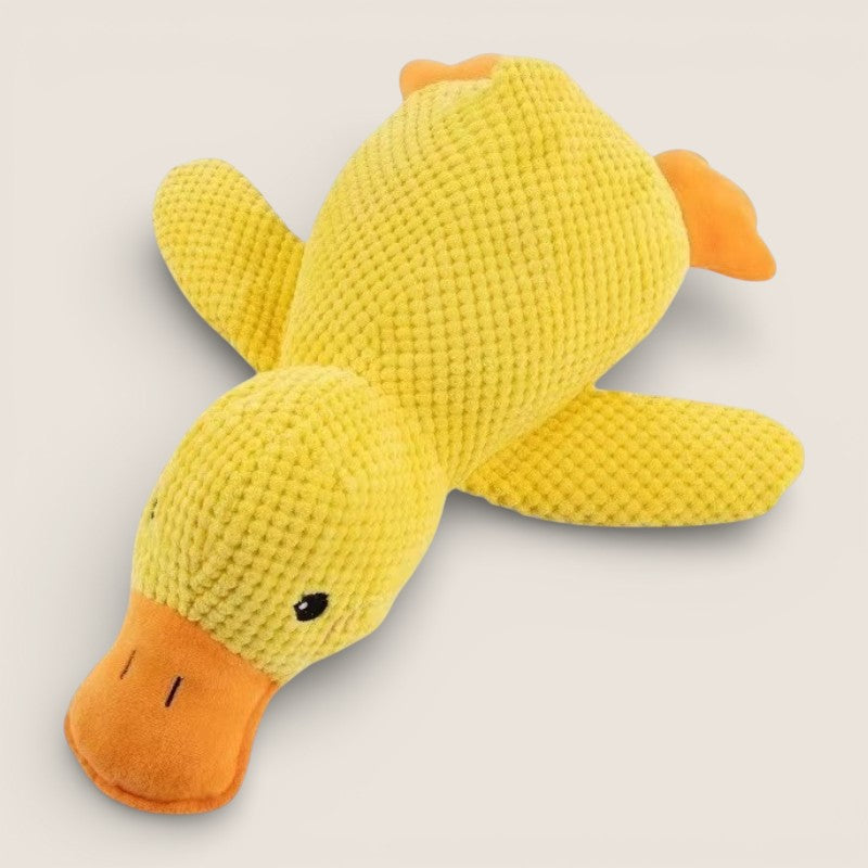 Quietschendes Premium-Plüsch-Hundespielzeug „Ente“