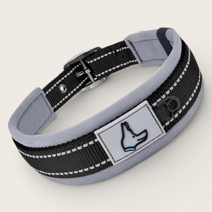 Komfort-Hundehalsband mit Polsterung & Reflektoren