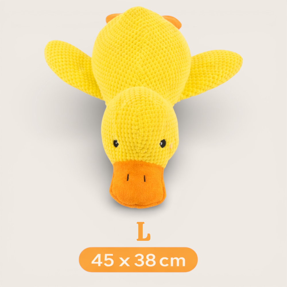 Quietschendes Premium-Plüsch-Hundespielzeug „Ente“