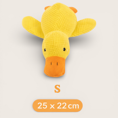 Quietschendes Premium-Plüsch-Hundespielzeug „Ente“